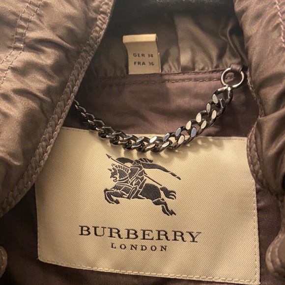 NWOT S Burberry Trenchcoat, Bronze Metallic Ltd Ed - Picture 2 of 6